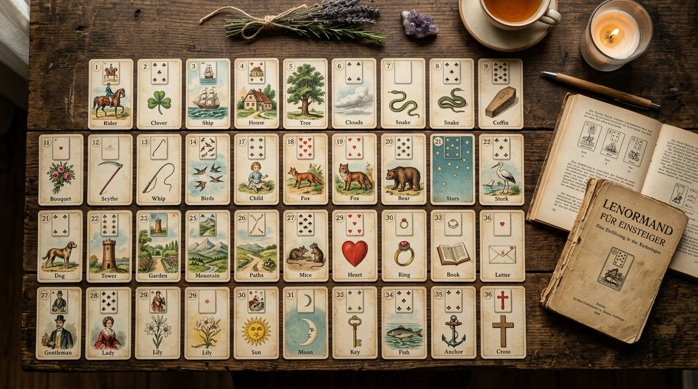 Lenormand für Einsteiger: Die 36 Karten und was sie bedeuten